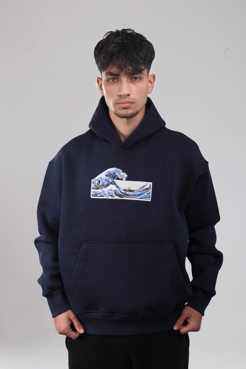 " The Great Wave Off Kanagwa " (Navy)